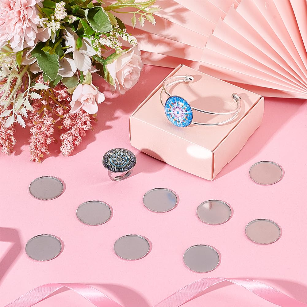 Amazon.co.jp: UNICRAFTALE 50個 カボションセッティング ミール皿